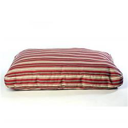 Carolina Pet 015630 Faux Gusset Jamison Pet Bed - Red Stripe, Large