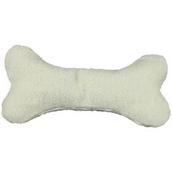 Carolina Pet 017870 Bone Shaped Pillow Toy - Natural, Medium