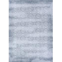 12670525066096t 6 Ft. 6 In. X 9 Ft. 6 In. Marina Unison Power Loomed Rectangle Area Rug - Slate Blue & Pearl