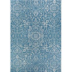 23293216020037t 2 Ft. X 3 Ft. 7 In. Monte Carlo Palmette Power Loomed Rectangle Area Rug - Ocean & Ivory