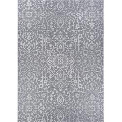23294716053076t 5 Ft. 3 In. X 7 Ft. 6 In. Monte Carlo Palmette Power Loomed Rectangle Area Rug - Gray & Ivory
