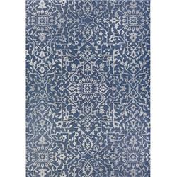 23296427020037t 2 Ft. X 3 Ft. 7 In. Monte Carlo Palmette Power Loomed Rectangle Area Rug - Navy & Ivory