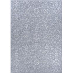 23313124023710u 2 Ft. 3 In. X 7 Ft. 10 In. Monte Carlo Summer Vines Power Loomed Rectangle Area Rug - Pewter & Ivory