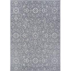 23313244023710u 2 Ft. 3 In. X 7 Ft. 10 In. Monte Carlo Summer Vines Power Loomed Rectangle Area Rug - Dark Gray & Ivory