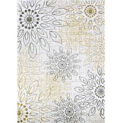 51750747020030t 2 X 3 Ft. Calinda Summer Bliss Rectangle Area Rug - Gold, Silver & Ivory