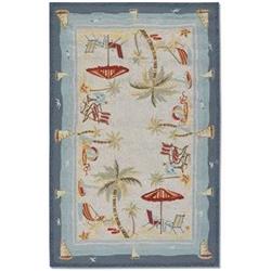 21247025036056t 3 Ft. 6 In. X 5 Ft. 6 In. Outdoor Escape Cocoa Beach Rug - Sand