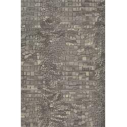 21680003096130t 9 Ft. 6 In. X 13 Ft. Super Indo Natural Castle Manor Rug, Greystone