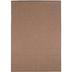 10011500018037t 2 X 3 Ft. 7 In. Recife Saddlestitch Rug - Cocoa & Natural