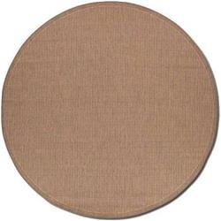 10011500076076n 7 Ft. 6 In. X 7 Ft. 6 In. Recife Saddlestitch Rug - Cocoa & Natural