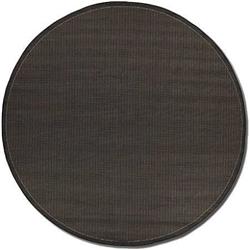 10012000076076n 7 Ft. 6 In. X 7 Ft. 6 In. Recife Saddlestitch Rug - Black & Cocoa