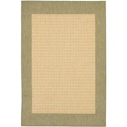 10055005076109t 7 Ft. 6 In. X 10 Ft. 9 In. Recife Checkered Field Rug - Natural & Green
