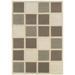 21508000096130t 9 Ft. 6 In. X 13 Ft. Super Indo Natural Textured Square Rectangle Area Rug - Beige & Natural