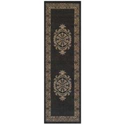 10783115039055t 3 Ft. 9 In. X 5 Ft. 5 In. Recife Antique Medallion Rug - Black & Cocoa