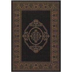 10783115076076n 7 Ft. 6 In. X 7 Ft. 6 In. Recife Antique Medallion Rug - Black & Cocoa