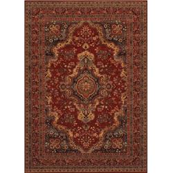 10673097066100t 6 Ft. 6 In. X 9 Ft. 10 In. Old World Classics Kerman Med Rectangle Area Rug - Burgundy