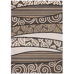 21520325096130t 9 Ft. 6 In. X 13 Ft. Super Indo Natural Autumn Breeze Rectangle Area Rug - Chestnut & Ivory