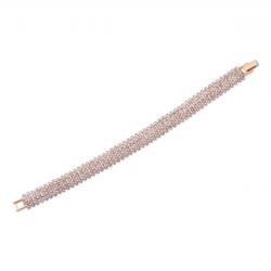 Charleston 15094-200 Bridal Gold Crystal Mesh Link Bracelet