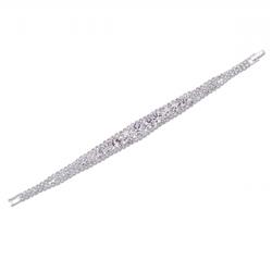 Charleston 15090-100 Bridal Silver Crystal Link Bracelet