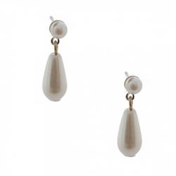 Charleston 30155-100 Wedding Cream Simulated Pearl Dangle Earrings