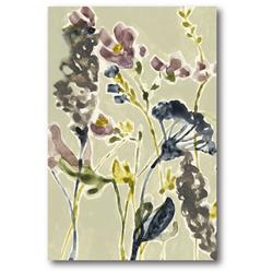 Web-ce148-12x18 12 X 18 In. Parchment Flower Field I Gallery-wrapped Canvas Wall Art