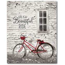 Web-ff1308-16x20 16 X 20 In. Life Is A Beautiful Ride Gallery-wrapped Canvas Wall Art