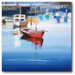 Web-ni299-24x24 24 X 24 In. Mordialloc Moorings Gallery-wrapped Canvas Wall Art