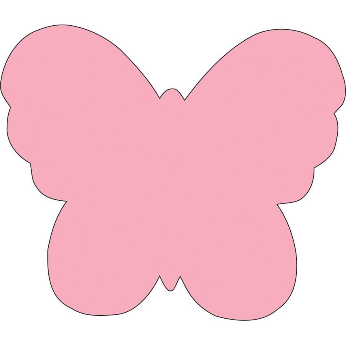 Se-0931 4.5 X 4 In. Small Single Color Sticky Shape Notepad, Butterfly - 50 Sheets Per Pack