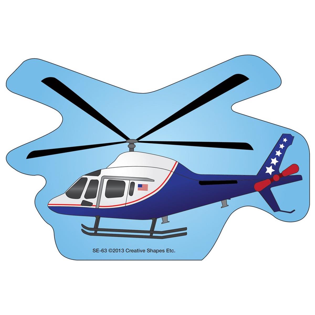 Se-0063 9 X 6 In. Large Notepad, Helicopter - 50 Sheets Per Pack