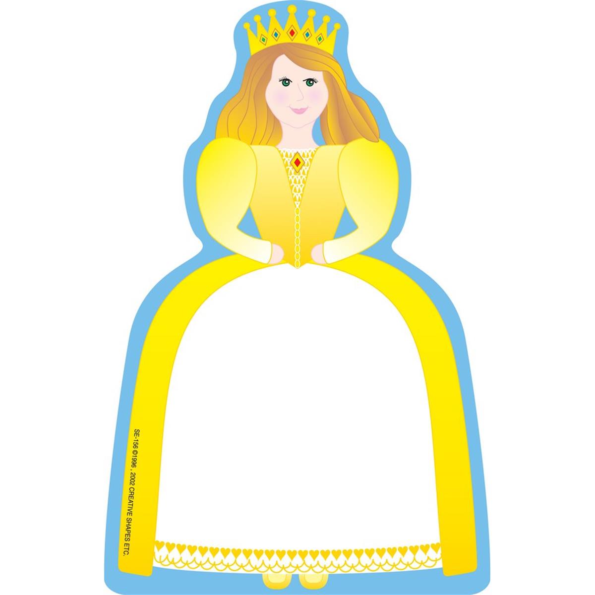 Se-0156 9 X 6 In. Large Notepad, Queen & Princess - 50 Sheets Per Pack