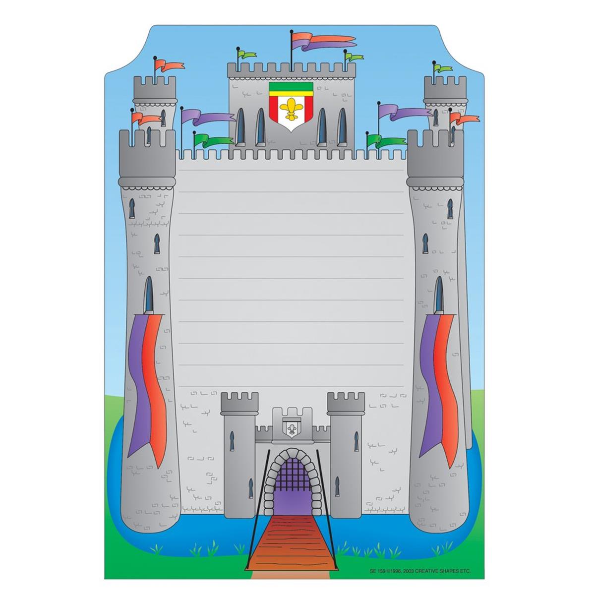 Se-0159 9 X 6 In. Large Notepad, Castle - 50 Sheets Per Pack
