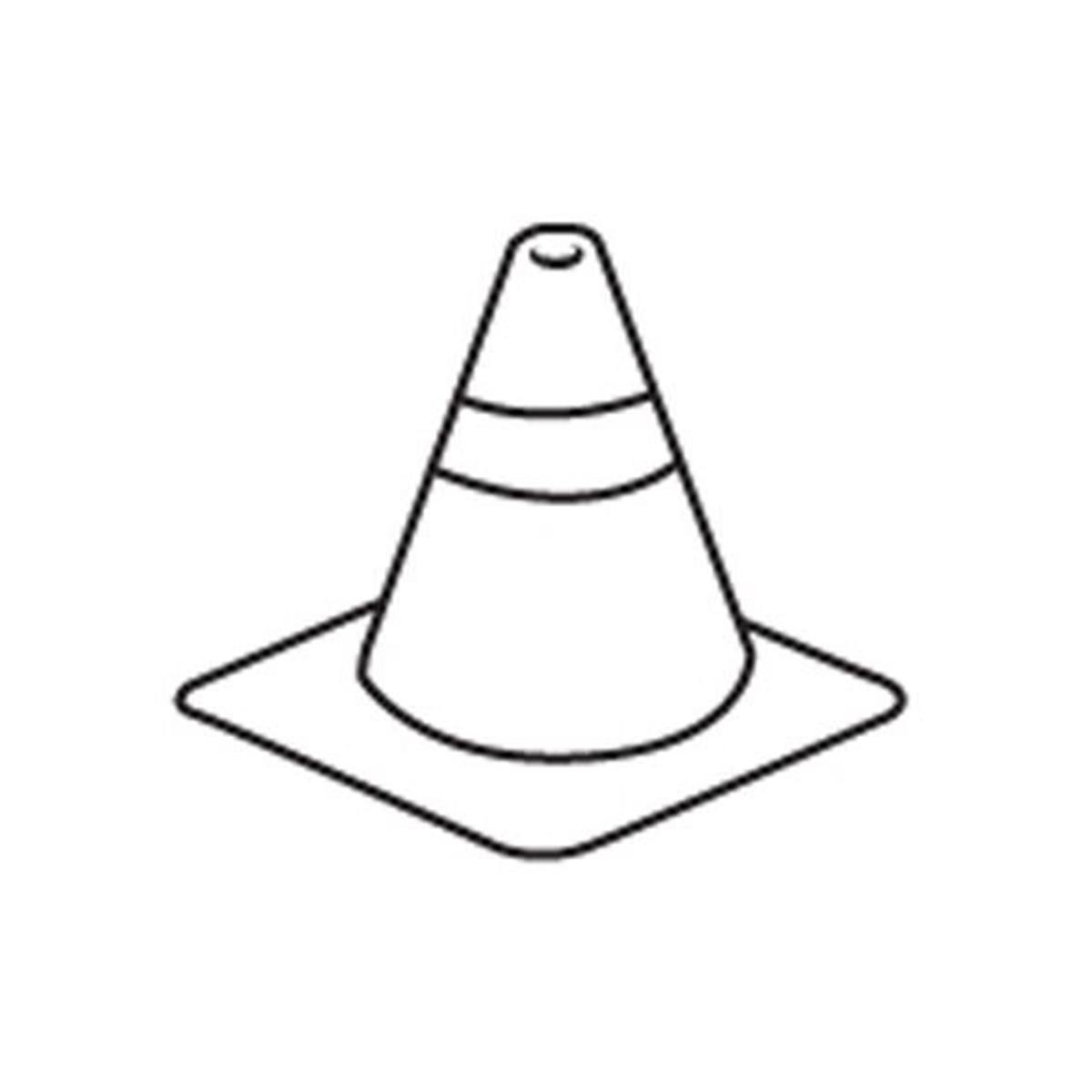 Se-0417 0.5 X 0.5 In. Incentive Stamp - Construction Cone