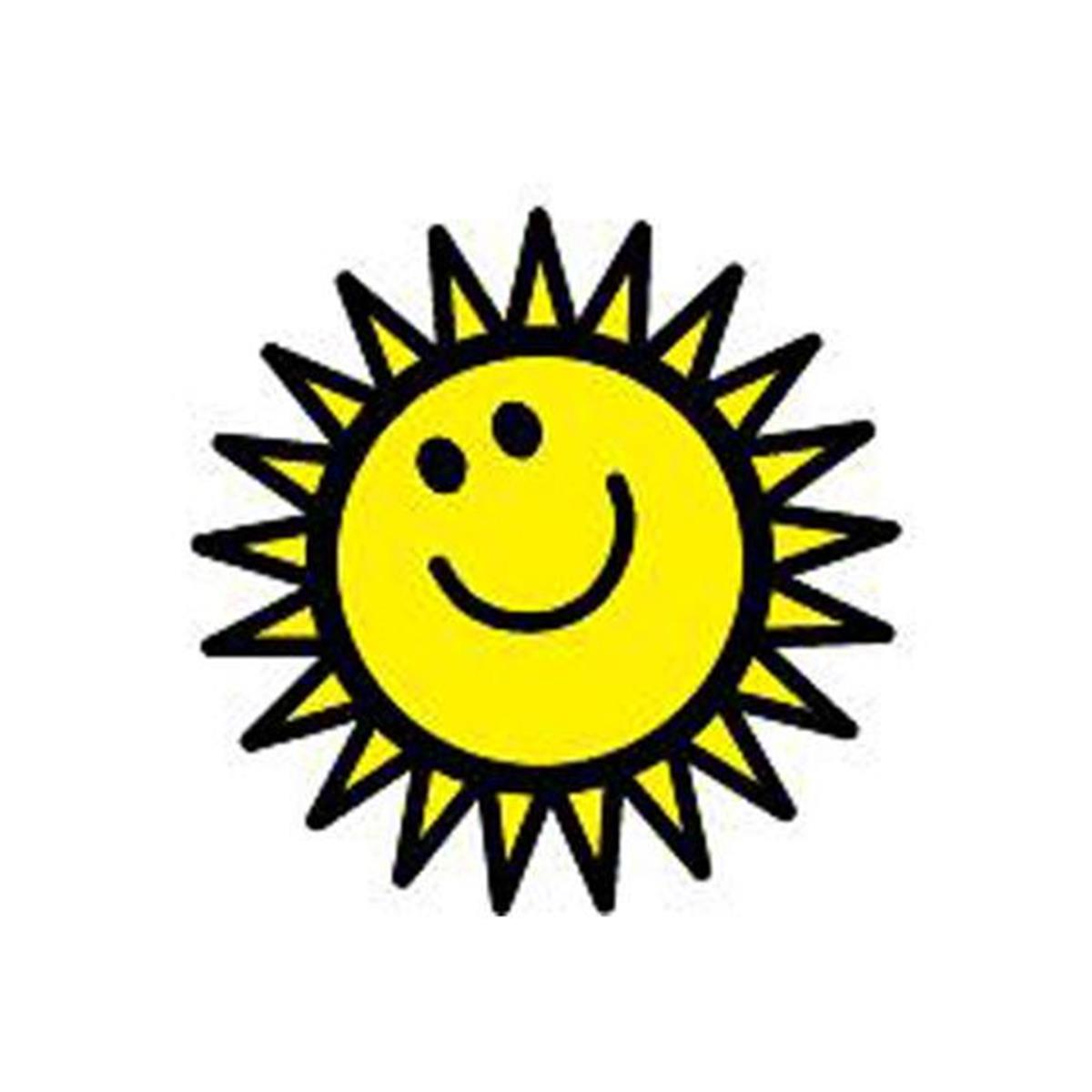 Se-0422 0.5 X 0.5 In. Incentive Stamp - Sunny Face