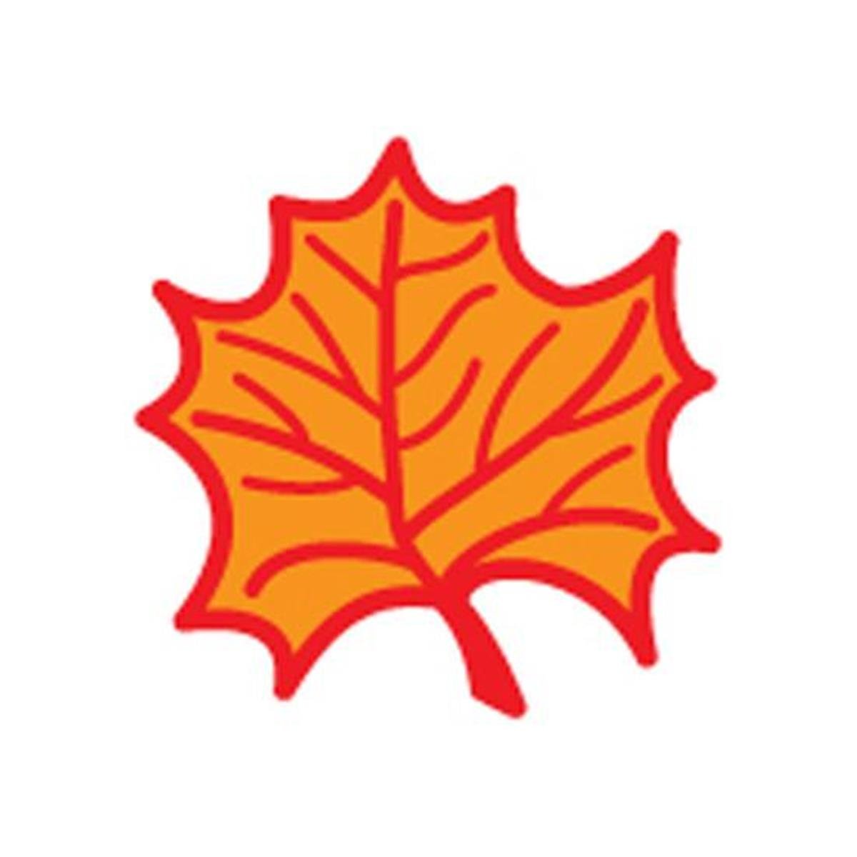 Se-0445 0.5 X 0.5 In. Incentive Stamp - Maple Leaf