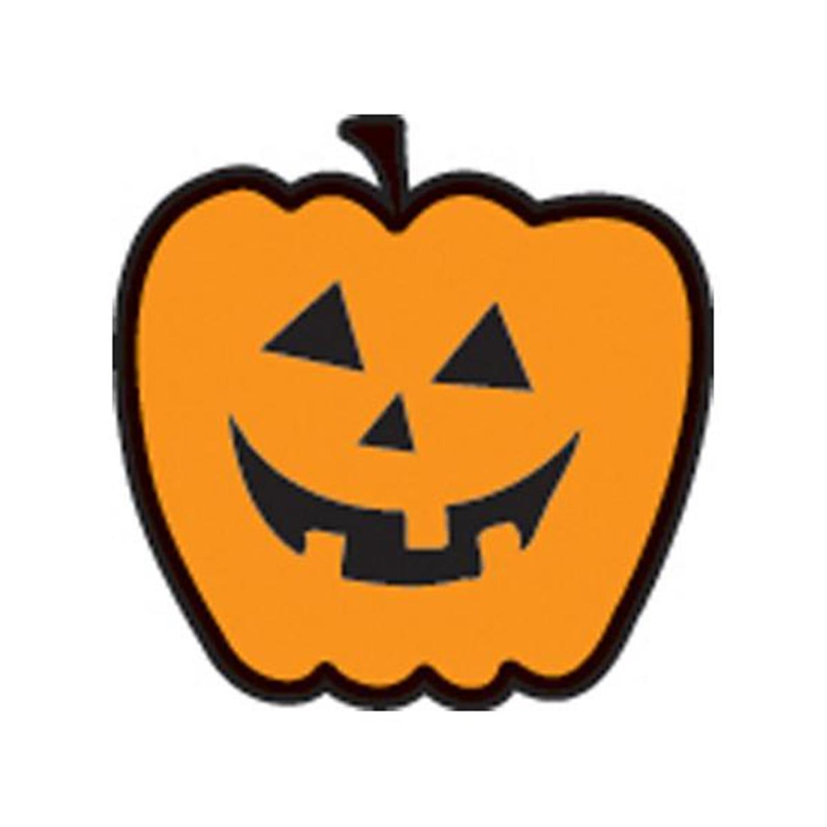 Se-0453 0.5 X 0.5 In. Incentive Stamp - Pumpkin