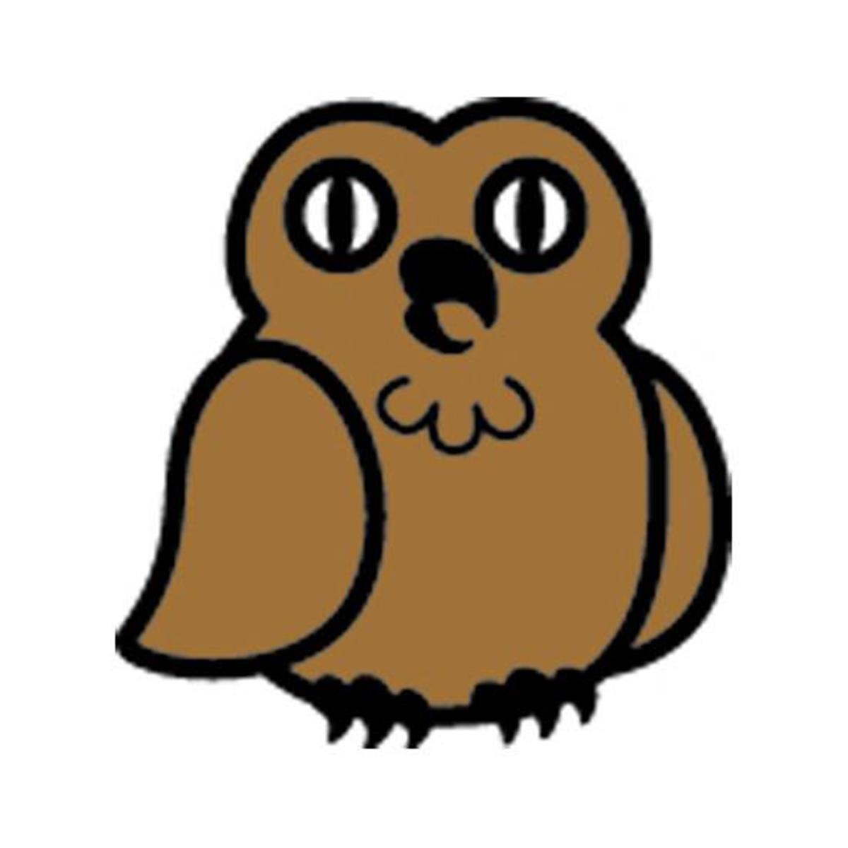 Se-0481 0.5 X 0.5 In. Incentive Stamp - Owl