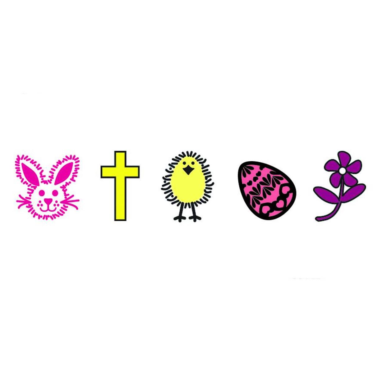 Se-0505 0.5 X 0.5 In. Incentive Stamp Set, Easter - 5 Count