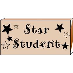 Se-0526 1.5 X 2 In. Teachers Stamp - Star Student