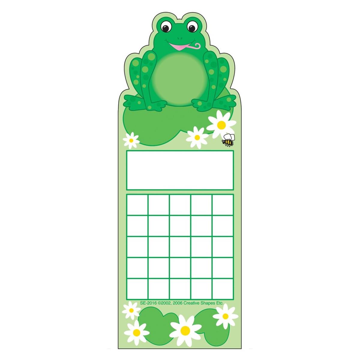 Se-2016 3 X 9 In. Personal Incentive Chart, Frog - 24 Sheets Per Pack