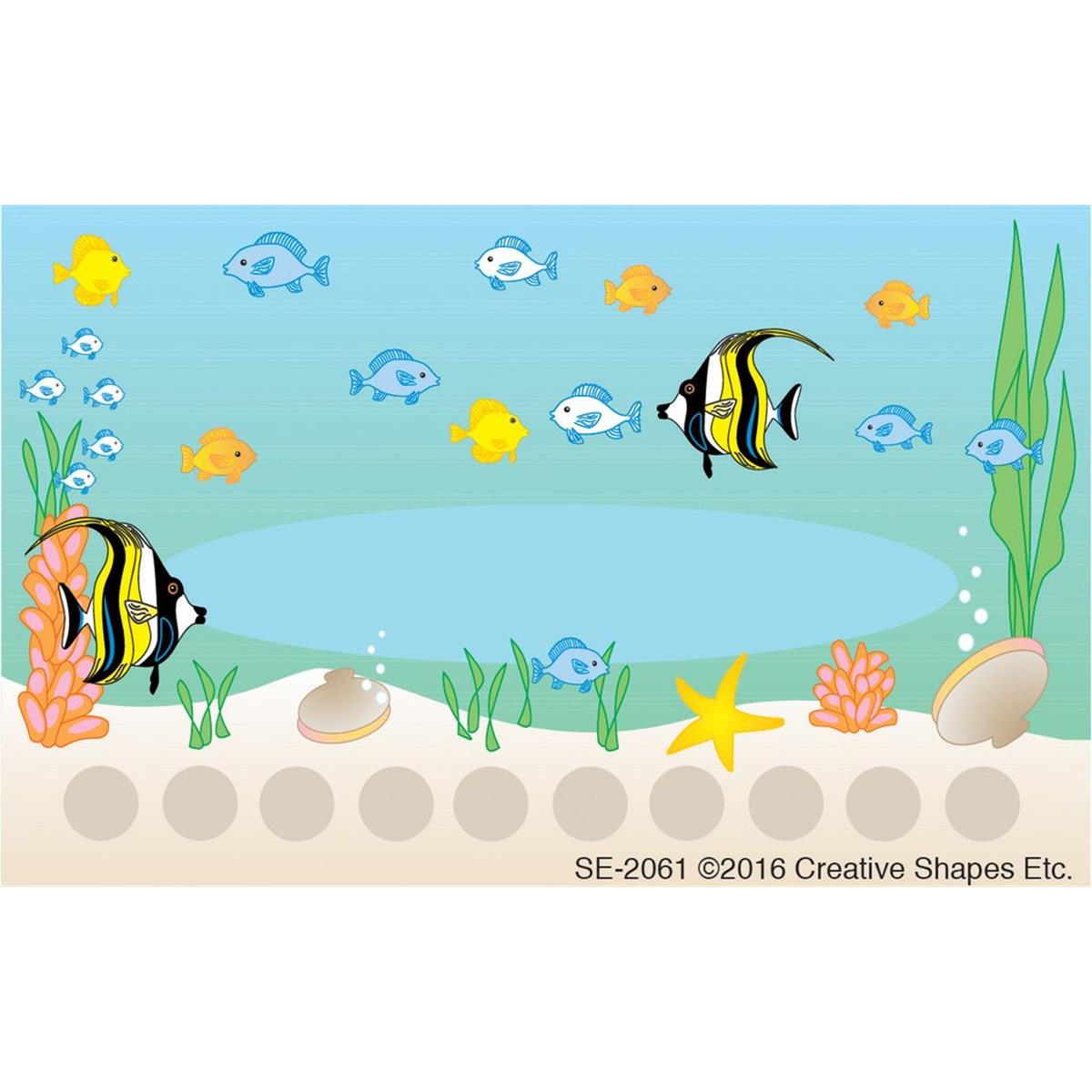 Se-2061 4 X 2.5 In. Incentive Punch Card, Under The Sea - 30 Sheets Per Pack