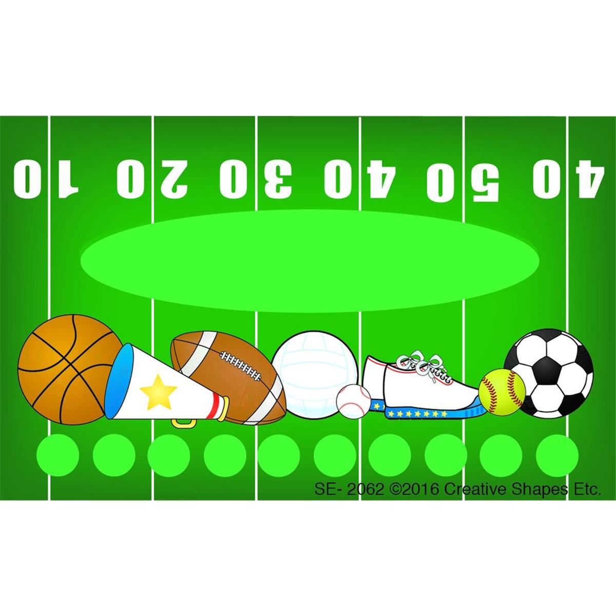 Se-2062 4 X 2.5 In. Incentive Punch Card, Sports - 30 Sheets Per Pack