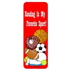 Se-2111 3 X 9 In. Sports Bookmark - Pack Of 24