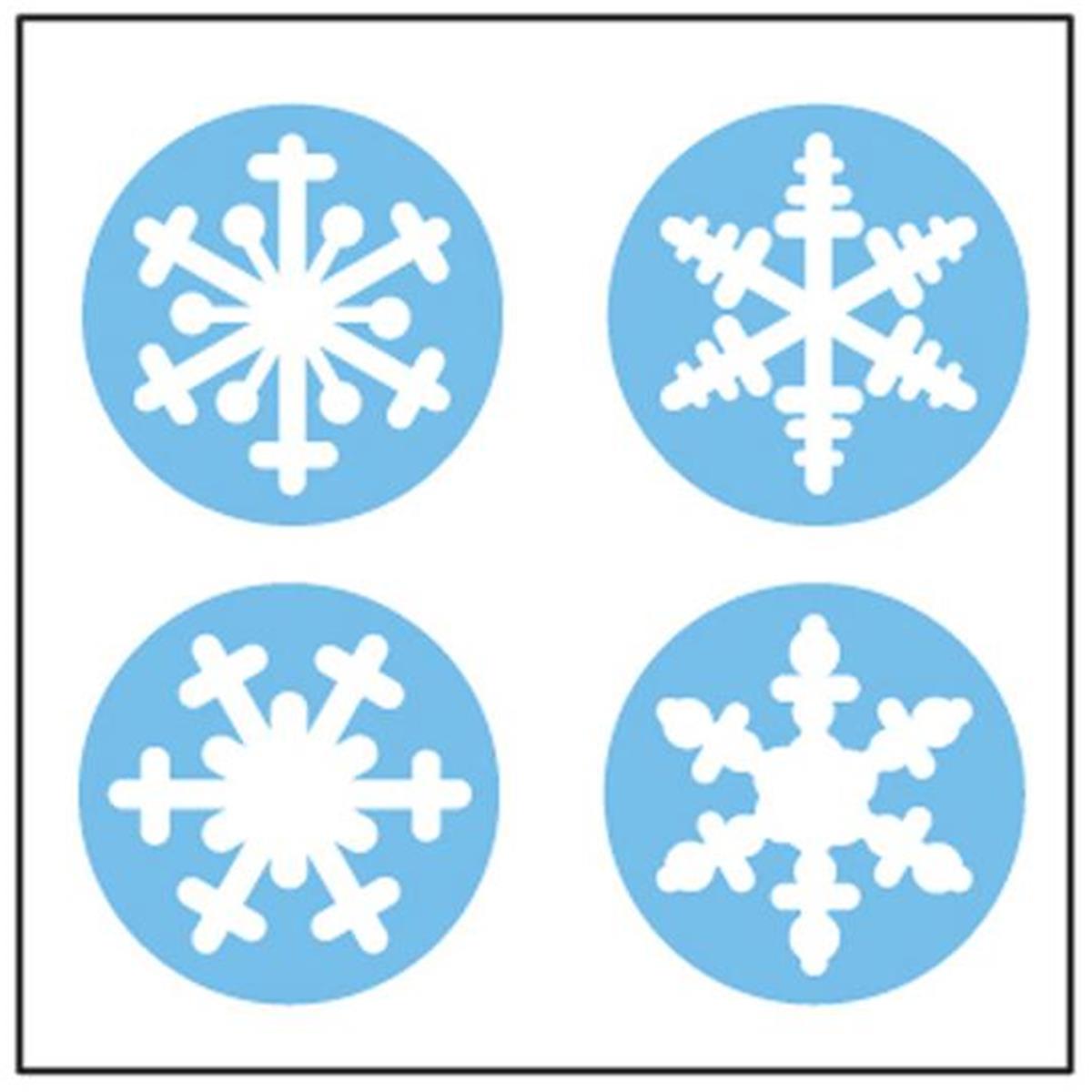 Se-2513 2 X 8 In. Incentive Stickers, Snowflake - 864 Count