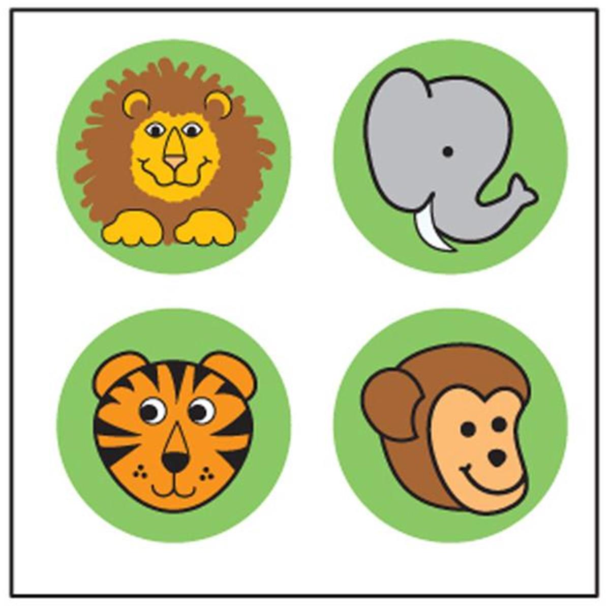 Se-2524 2 X 8 In. Incentive Stickers, Zoo - 864 Count