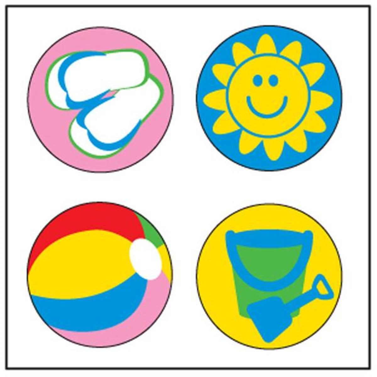 Se-2531 2 X 8 In. Incentive Stickers, Beach - 864 Count