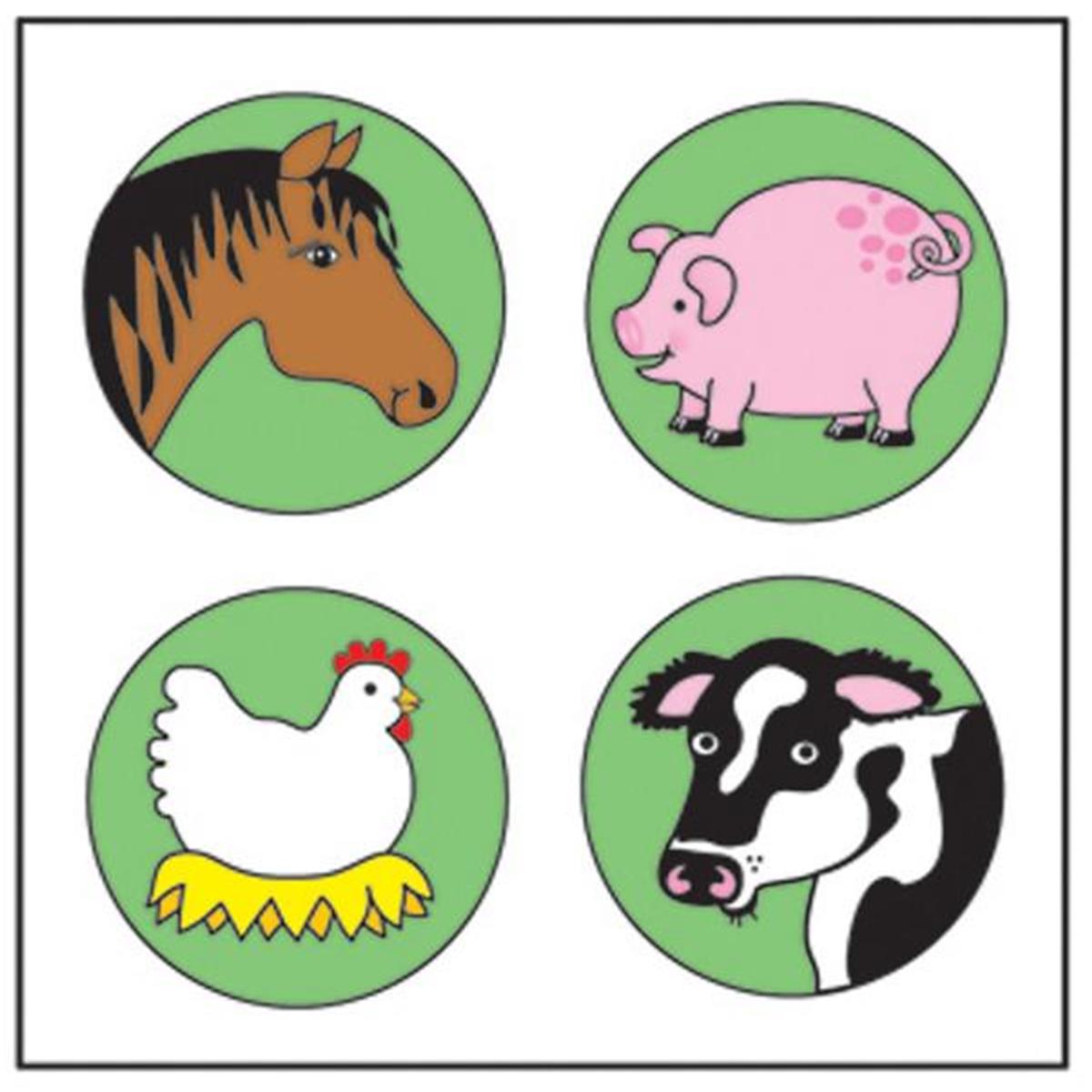 Se-2538 2 X 8 In. Incentive Stickers, Farm - 864 Count