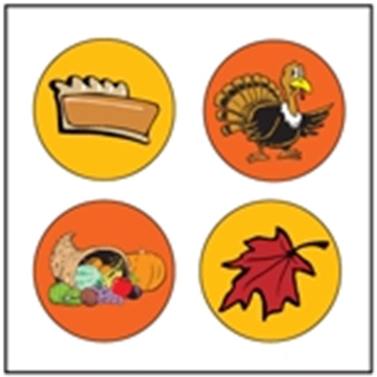 Se-2540 2 X 8 In. Incentive Stickers, November Theme - 864 Count