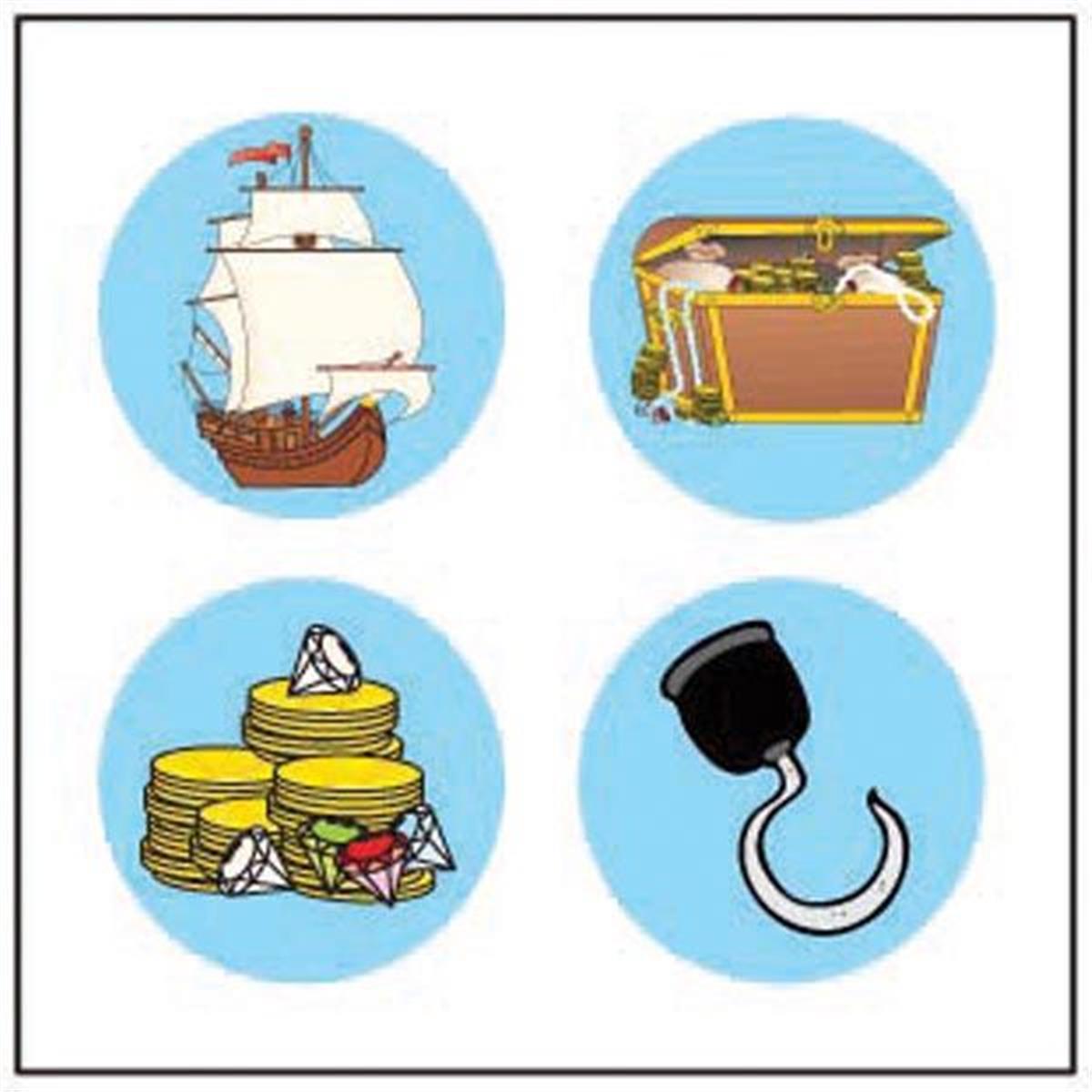 Se-2545 2 X 8 In. Incentive Stickers, Pirate - 864 Count