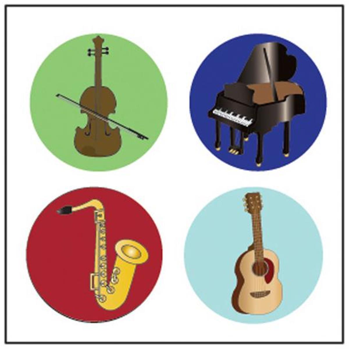 Se-2553 2 X 8 In. Incentive Stickers, Musical Instruments - 864 Count