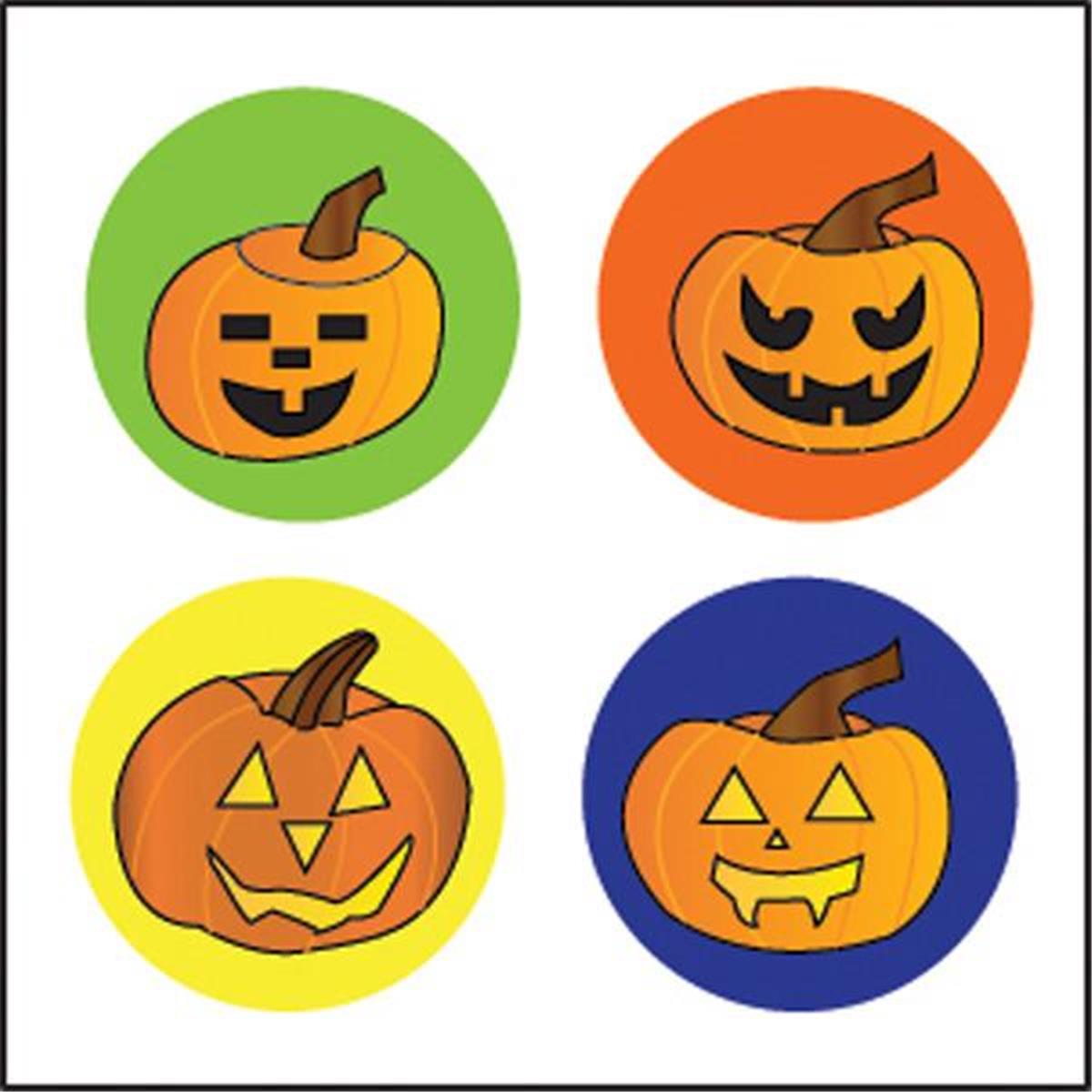 Se-2558 2 X 8 In. Incentive Stickers, Carved Pumpkins - 864 Count