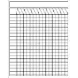 Se-3366 22 X 28 In. Vertical Chart, White